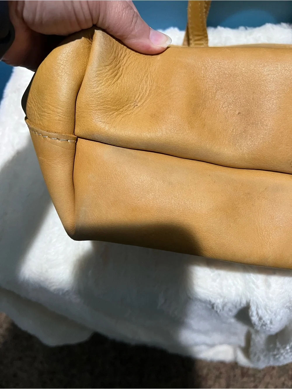 Portland leather Goods Med Zip Crossbody Sunflower